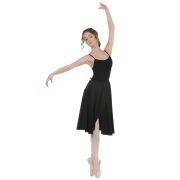 Юбка с запа́хом длиной ниже колена чёрная FD980-931